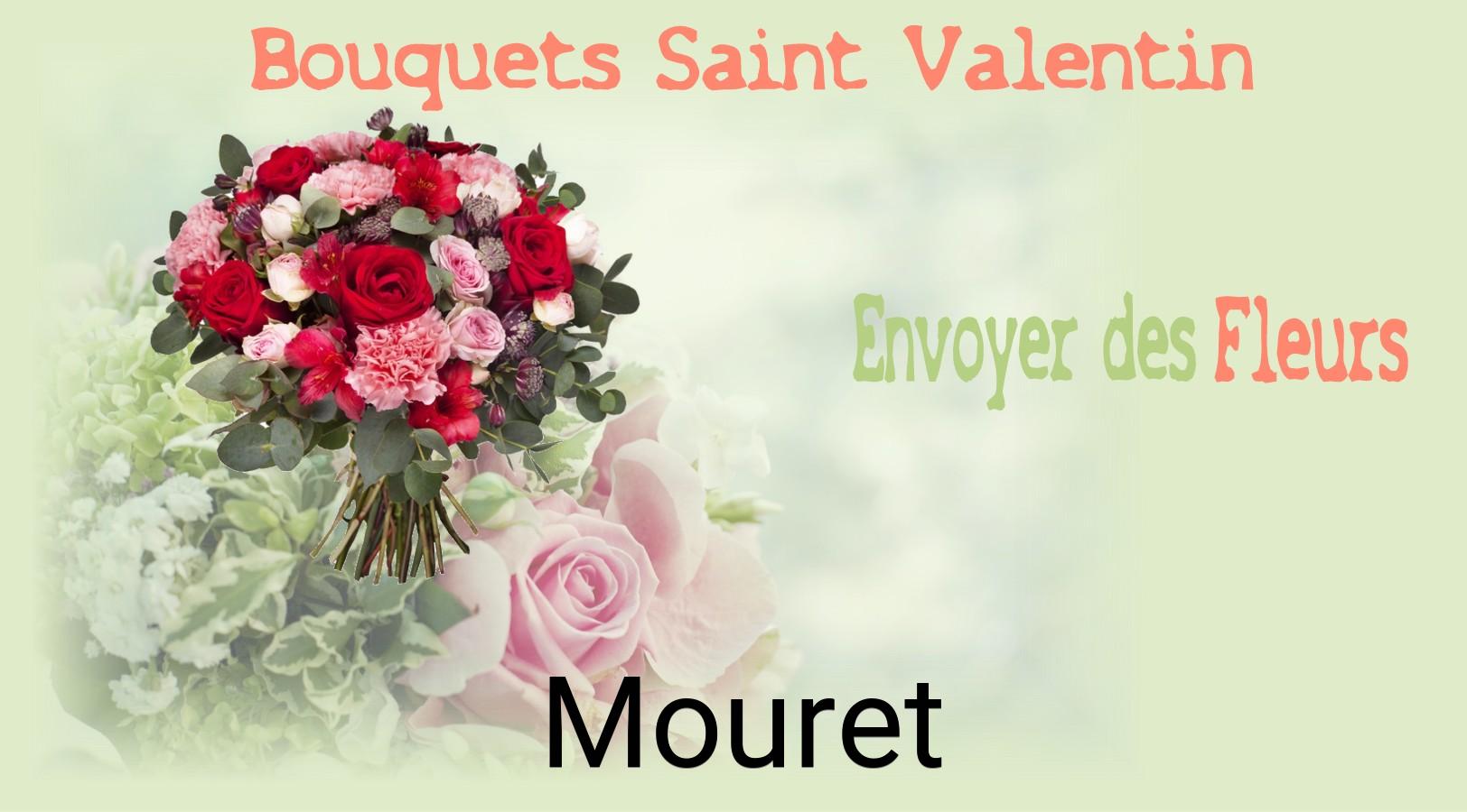 Roses de Saint-Valentin livrées à Mouret